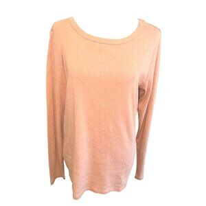 Pendleton Peach Long Sleeve Lightweight Cotton Top L Sustainable Casual Shirt